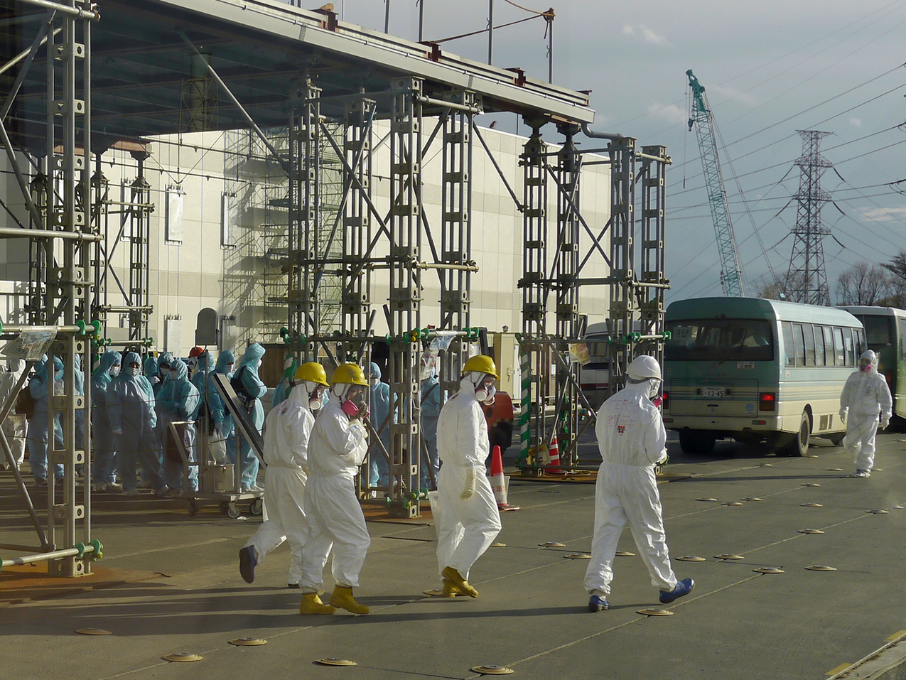 Arbeiter in Fukushima (Gill Tudor / IAEA)
