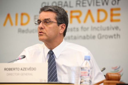 Aid for trade. Roberto Azevêdo hat innert zwei Jahren zwei Handelsverträge über die Ziellinie gebracht. Das war der WTO zuvor für 17 Jahre nicht gelungen.  (Foto: WTO)