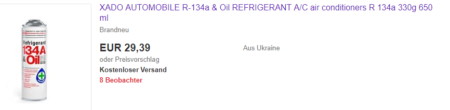Schnäppchen. Auf ebay kann man FKWs von Händlern in der Ukraine kaufen. Die eigentlich illegale Wegwerfdose gibt's oben drauf und der Versand ist graaatis. (Screenshot: mic)